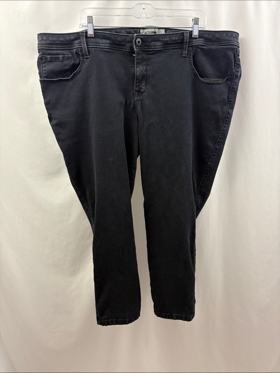 torrid Denim - Torrid Women's Luxe Skinny Jeans Sateen Stretch Black Size 24R Plus